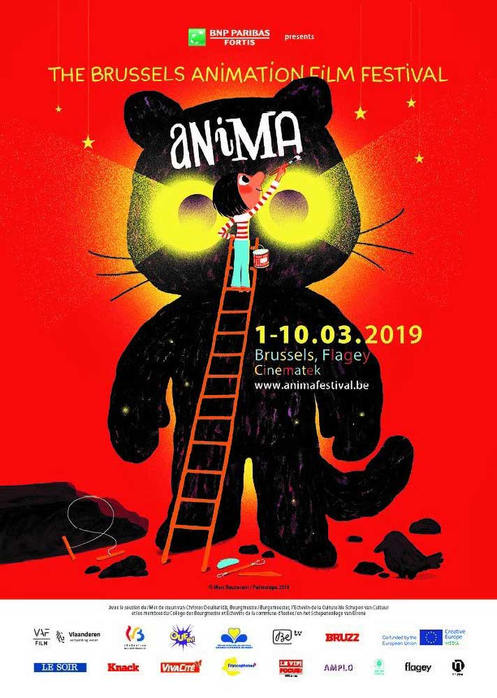 Du 1er au 10 mars 2019 : Clap d'ouverture pour ANIMA à Bruxelles